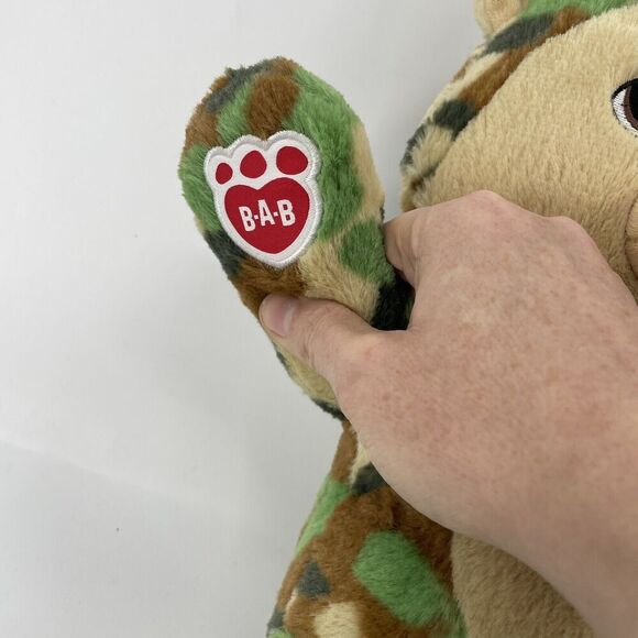 Build-A-Bear Great Wolf Lodge Camo Wolf Plush Camouflage 2022 Stuffed Animal - Picture 2 of 11